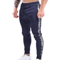 thumbnail image 4 of qolati Mens Joggers Sweatpants with Zipper Pockets Casual Elastic Waistband Running Gym Training Trousers Fashion Slim Fit Workout Athletic Track Pants, 4 of 5