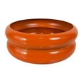 thumbnail image 2 of Maceta de hierro con orificio de drenaje, adorno artístico para manualidades, maceta, jarrón de burbujas para dormitorio, oficina, comedor, decoración Naranja, 2 of 8