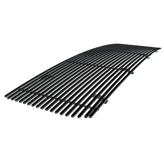 APS Premium Stainless Steel Black 8x6 Horizontal Billet Grille Compatible with GMC Sierra 1500 2014-2015 Main Upper N19-J37958G