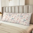 thumbnail image 2 of Fotbe Wildflower Watercolor 3 Funda para Almohada Corporal con Diseño, Funda de Microfibra Ultrasuave de 20x54 Pulgadas, Ropa de Cama Elegante, 2 of 7