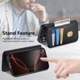 thumbnail image 6 of for iPhone 14 Wallet Case with Card Holder & Detachable Magnetic Case, PU Leather All-Round Protective Cover with RFID Blocking, Stand, Wristband, Support Wireless Charging, Black, 6 of 14