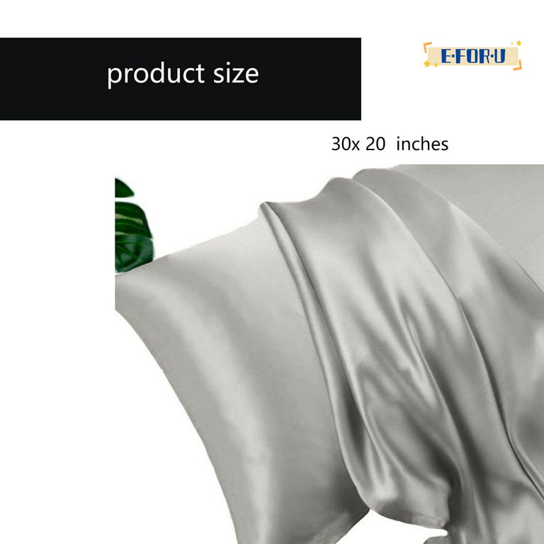  100% Mulberry Silk Pillowcase Pure ,21 Momme Both Side Real Silk  Pillowcases Hidden Zippered Slip Silk Pillowcase Hypoallergenic Soft  Breathable for Hair, Skin and Good Sleep（Grey, Standard：20x26） : Home &  Kitchen