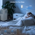 thumbnail image 4 of FOHERE 8000 BTU Portable Air Conditioner for Room Cooling and Heating, Covers up to 350 Square Feet, 5-in-1 All-Season Portable Air Conditioner with Remote Control and Window Kit, White, 4 of 9