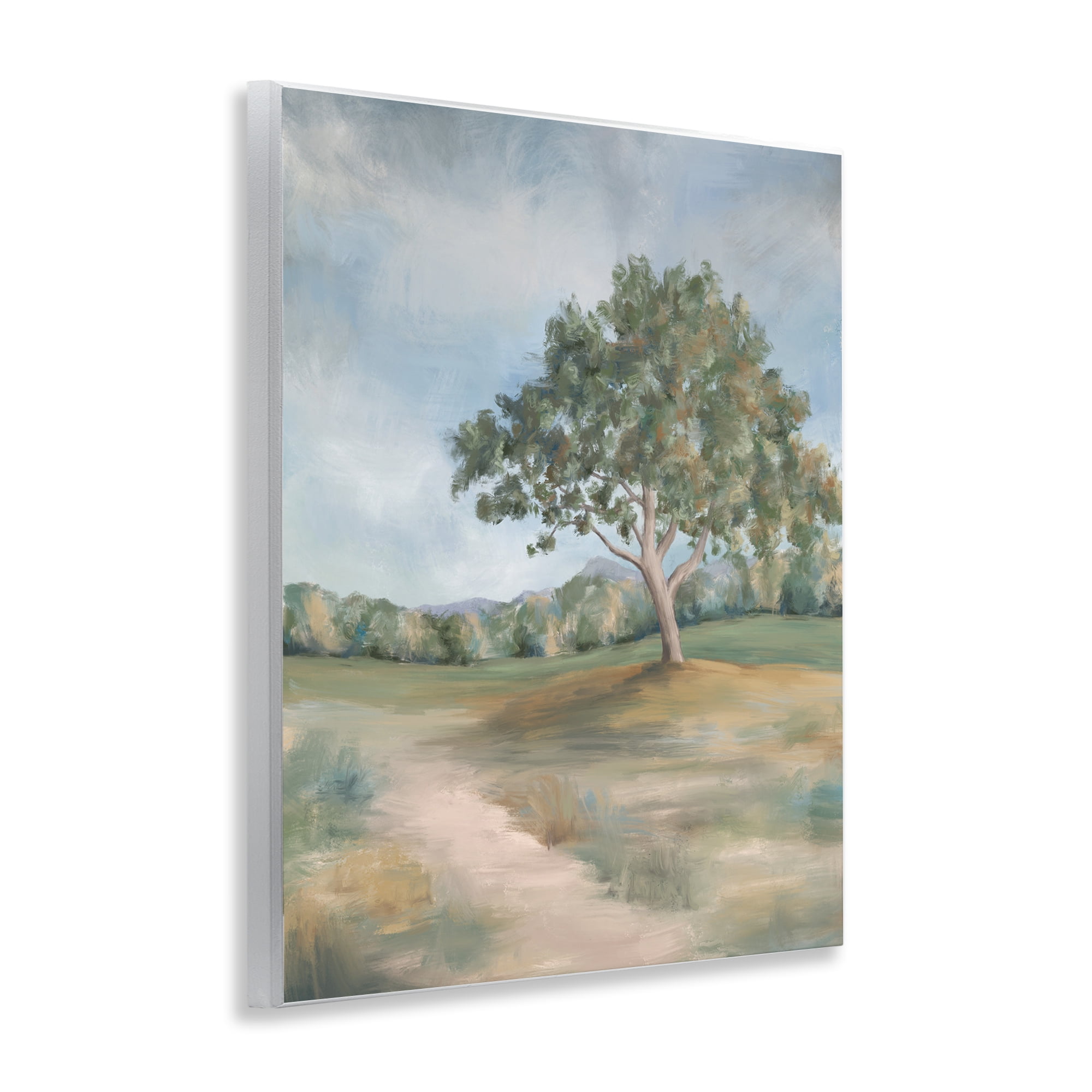 Countryside Tree Scenery Wall Plaque Art, design by Leah Noel Art
