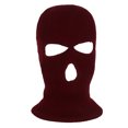 thumbnail image 1 of Cubierta facial Irfora Máscara térmica a prueba de viento Máscara de ciclismo tejida de invierno de 3 agujeros Calentador de cuello Motocicleta debajo del casco Forro de la máscara Gorras Sombrero de Irfora Cubierta facial, 1 of 7