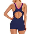 thumbnail image 3 of Patlollav Sports Swimwear Conservative Women Boyleg One Piece Water Aerobic Competitive Bathing Suit, 3 of 6