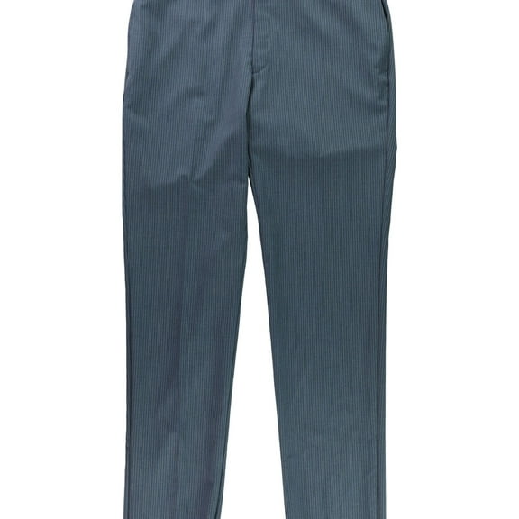 Ralph Lauren Mens Pinstripe Dress Pants Slacks, Blue, 44W x UnfinishedL