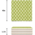 thumbnail image 3 of FMSHPON Gray Modern Moroccan Patterns Set of 6 Coaster for Drinks, Absorbent Ceramic Stone Coasters Cup Mat with Cork Base for Home Kitchen Room Coffee Table Bar Decor, 3 of 4