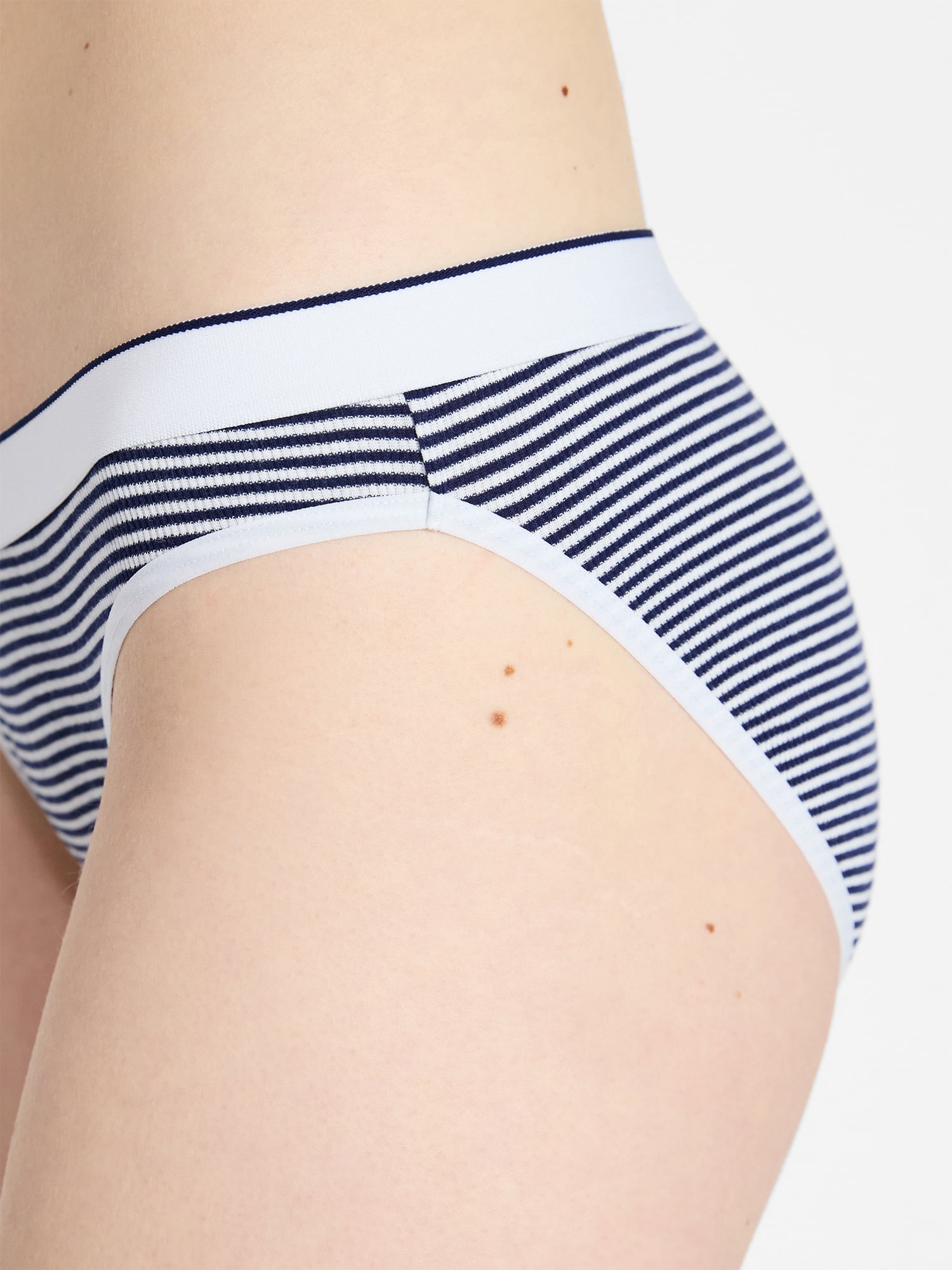 No Boundaries Stretch Ribbed Bikini Underwear, 5-Pack, Women's XS-XXXL