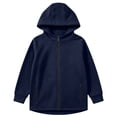 thumbnail image 4 of BaoFuBaoMei Womens Sweatshirt Thumb Holes Plus Size Full Zip up Long Sleeve Hooded Neck Hoodies Solid Fall Winter Tops with Zip Pockets, 4 of 6