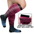 thumbnail image 4 of JUNWELL Wide Calf Compression Socks for Women and Men Circulation  Plus Size Knee High Support Stockings  4XL, 4 of 6