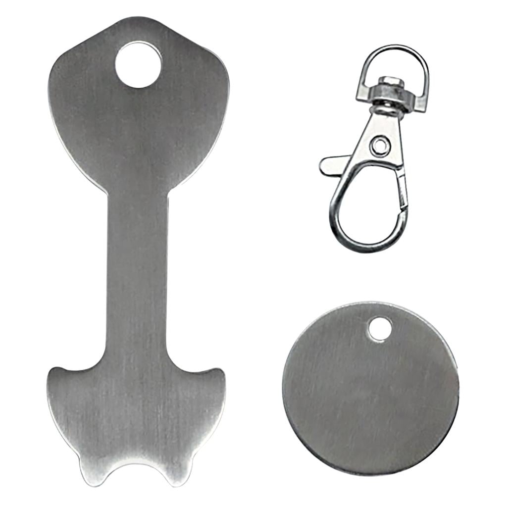 🔑 Pack De 4 Llaveros Personalizados Para Carrito De La Compra – Acero Inoxidable – Sustituye La Moneda Y Libera Tu Carro Sin Problemas