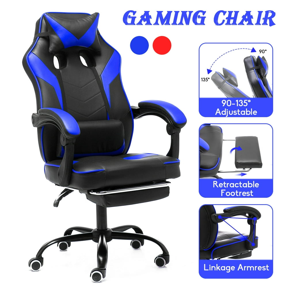 Thickened Backrest Cushion Gaming Chair Ergonomic Racing Style Executive Office Chair Swivel 