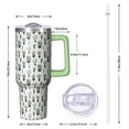 thumbnail image 3 of Stylish Cactus Print Tumbler 40oz, Insulated Stainless Steel, Non-Toxic, Ideal for Home Office Travel, 3 of 5