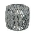 thumbnail image 1 of 1 pieza de lámpara colgante, accesorio de luz colgante tejido, cubierta de candelabro bohemio para Gris B Zulema Pantalla tejida, 1 of 8