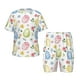 thumbnail image 1 of Balery Easter Egg3 Conjunto de Pijama Infantil de Manga Corta con Estampado – Ropa de Dormir de Algodón Suave-Small, 1 of 6