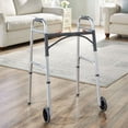 thumbnail image 5 of McKesson Walker with Wheels for Seniors - Foldable, 350 lbs Limit, 4 Ct, 5 of 11
