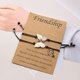 thumbnail image 5 of Pulsera de la amistad de mariposa para mujeres y niñas, 2 mejores amigas, pulsera de mariposa Bff, regalos de cumpleaños de relación de larga distancia, 5 of 5