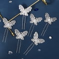 thumbnail image 4 of MasteelfCA 6 Pcs Épingles à Cheveux Perles en Strass Papillons Épingle à Cheveux Mariage Accessoires pour Cheveux pour Filles, 4 of 7