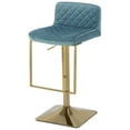 thumbnail image 2 of CLEARANCE! SUPERJARE Bar Stools&nbsp; - Swivel Barstool Chairs with Back, Modern Pub Kitchen Counter Height，velvet, 2 of 10