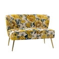thumbnail image 2 of DeeHome Cuneo 47 Loveseat-Yellow, 2 of 9