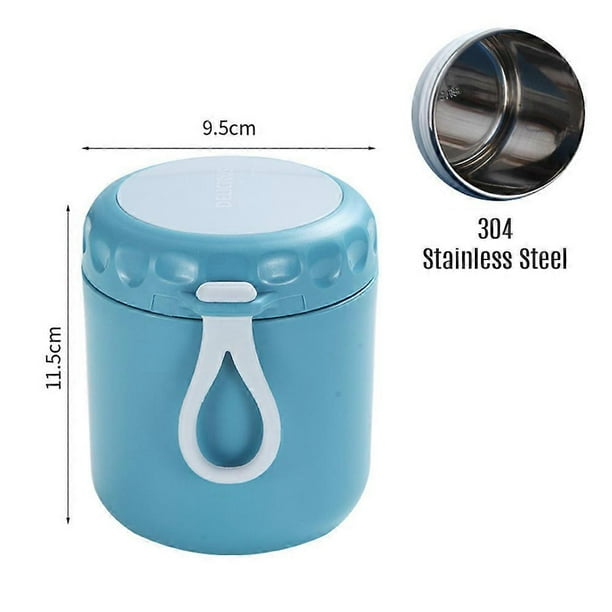 Aoresac Portable Food Jar Stainless Steel Vacuum Insulated Food Jar for Hot Food 450ml Capacity Thermos Leak Proof with Silicone Carry Handle & Spoon
