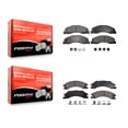 thumbnail image 1 of Positive Plus Front Rear Semi-Metallic Brake Pads Kit for Car Ford E-350 Super Duty E-250 E-150 E-450 Econoline KPF-100122, 1 of 8