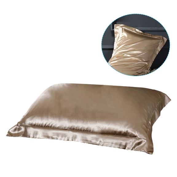 LIFKOME Luxury Soft Pillowcase Set, 1 Pair, Golden Color, 29.5 x 19 Inches, Comfortable and