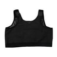 thumbnail image 7 of Bras for Women,Post Front Closure Compression Bra for Women Featuring Adjustable Support Band and Comfortable Wireless Design,Sports Bras for Women,Black,2XL, 7 of 7