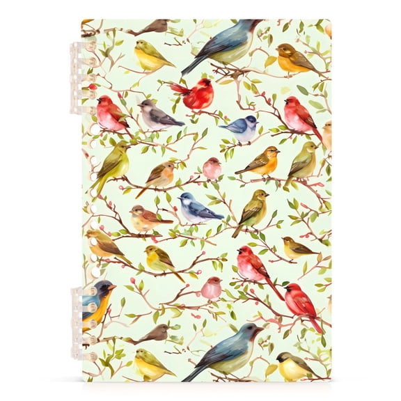 Birds and Branch Spiral Journal Notebook College Ruled Notebook 8.3" x 5.7" A5 Lined Thick Paper Page