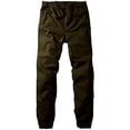 thumbnail image 2 of Pantalones Jogger Chino Holgados para Hombre en Amarillo Ejército, 2 of 5