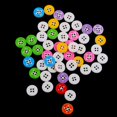 thumbnail image 3 of Resina De Botones Hugo Mezclado Colores 50pcs Botón colorido, 3 of 9