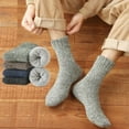 thumbnail image 5 of 5 Pairs Mid Length Men Socks, Thick Warm Winter Socks, USA Socks Fast S W6I3, 5 of 8
