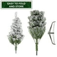 thumbnail image 7 of 4.5FT Pre-Lit Realistic Snow-Flocked Pine Artificial Holiday Christmas Tree with Sturdy Metal Stand, 7 of 7