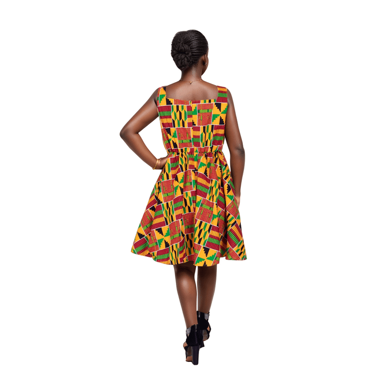 Bintarealwax Africa Dress for Women African Wax Print Dresses Dashiki Plus Size Africa Style Clothing for Women Dress Wy10342, Women's, Size: 2XL