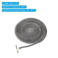 thumbnail image 2 of Junta de estufa de leña Uxcell 1/4" x 118", cuerda de sellado de alta resistencia a la temperatura de tipo redondo de fibra de grafito, negra, 2 of 6