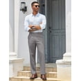 thumbnail image 3 of COOFANDY Mens Casual Formal Pant Fitted Business Suit Pant Stretchy Dress Slack, 3 of 6