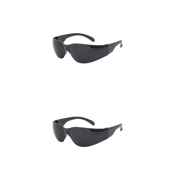 Qarigey Gafas protectoras transparentes portátiles Gafas seguras a prueba de viento para soldador 2piezas Negro Qarigey CBP342174