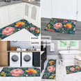 thumbnail image 5 of Pioneer Flower Floral Print Pattern Kitchen Rugs Sets Of 2,Anti Fatigue Kitchen Mat Rugs Non Slip Washable,Decorative Kitchen Floor Mats for Kitchen,Sink,Laundry,17"x30"+17"x47", 5 of 7