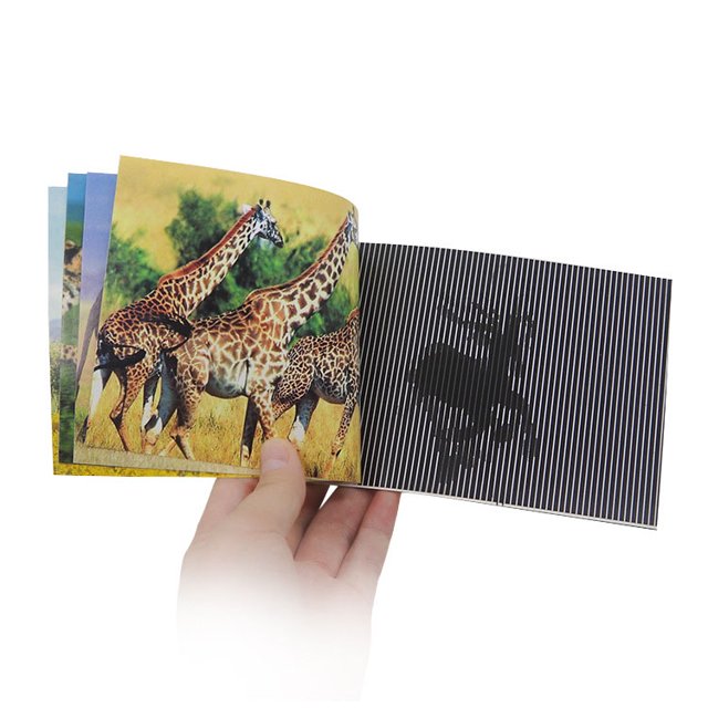 Libro, película animada en 3D, truco mágico, juguete de papel para niños
