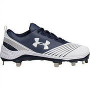 NEW Womens Under Armour Glyde ST Fastpitch Softball Cleats White / Navy Sz 12M