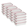 thumbnail image 1 of Sterilite 16 Cup Rectangle UltraSeal Food Storage Container, Red (16-Pack), 1 of 11