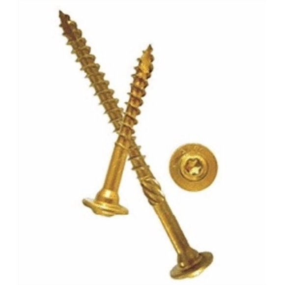 Tornillos GRK 5/16" x 10 cm de cabeza con arandela y accionamiento estrella, acero recubierto