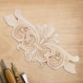 thumbnail image 3 of Apliques de decorativos, 2 piezas de flores talladas largas, apliques de talla, decoración de Muebles, apliques Largos de Talla de para decoración de puertas, 3 of 7