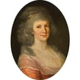thumbnail image 2 of Johann Friedrich August Tischbein 19x24 Black Ornate Framed Double Matted Museum Art Print Titled: Portrait of a Lady, 2 of 5