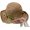 Women Khaki, variant on Boutique Womens Foldable Wide Brim Roll-up Crocheted Straw Hat Beach Sun Visor Cap UPF 50+
