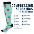 thumbnail image 2 of FORMRS Womens Knee High Socks Casual Long Thick Travel Daily Wear, 1 Pair, Strawberry Pattern, 2 of 6