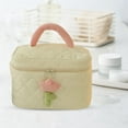 thumbnail image 3 of Neceser de moda Estuche de almacenamiento Bolsos con cremallera Bolsos Flores de Bolsa de cosméticos para mujeres y niñas Accesorios beige Colco Neceser, 3 of 8