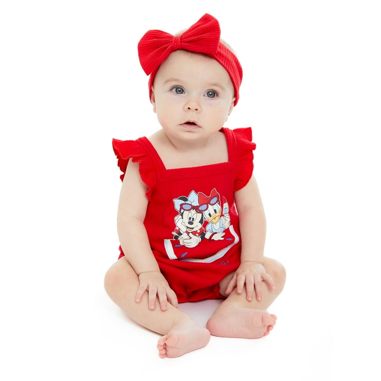 Minnie mouse romper baby girl best sale