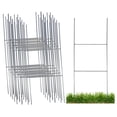 thumbnail image 1 of Sturdy Metal Wire Step Stake for Yard Signs 10 x 24 inch H Frame Wire Sign Spikes (25 Pack), 1 of 15